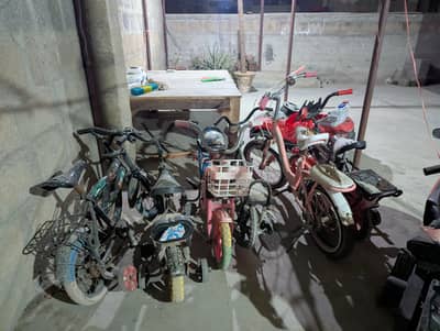 kids cycle bike and car