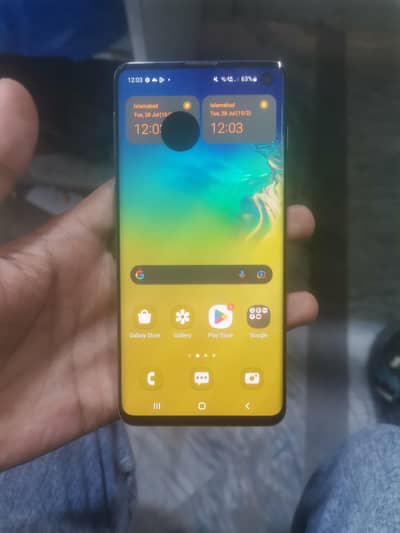 Samsung Mobile S10 dual sim f model total orrignal never open
