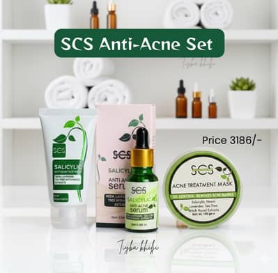 SCS Anti-Acne Set - 100% Organic For Oily & Acne Skin