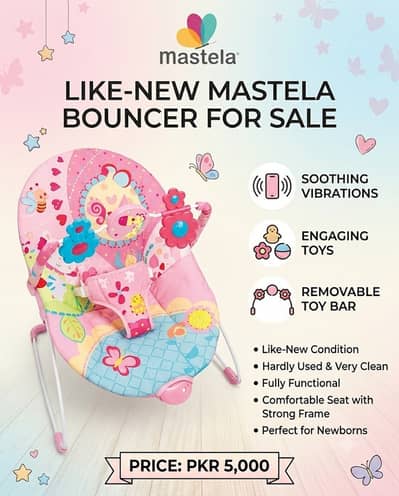 Baby Bouncer in Excellent Condition – Comfortable & Safe