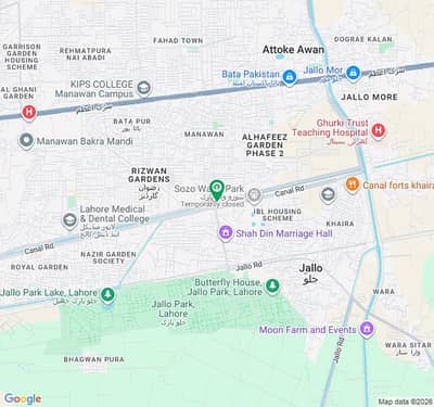 On Excellent Location 20 Marla Commercial Plot For Sale In Main Canal Bank Road