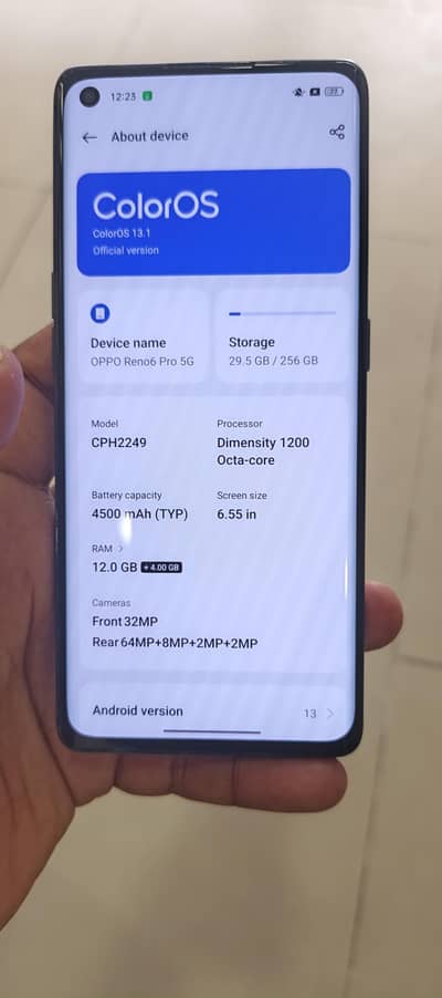 OPPO Reno 6 pro 5g