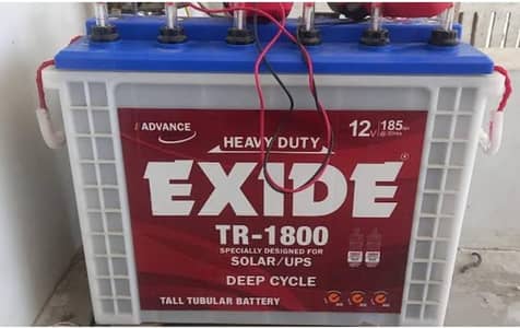 Exide tumbler battery Tr 1800