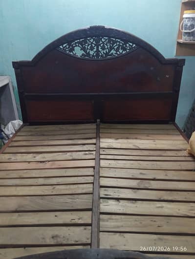 king size wooden double bed for sale