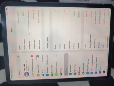 Ipad pro 2020 11 inch 265 GB with 93 % health