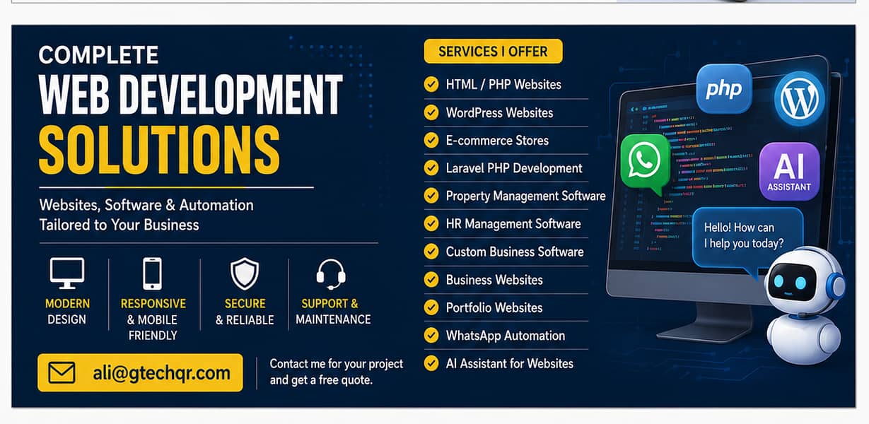 Web Development & Desigin Low Budget Software development 2