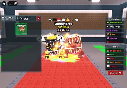 DUGGY BROOS 1 OUT OF 98 STEAL A BRAINROT