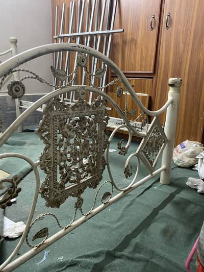 King Size Steel Bed with King size Master molty Matress
