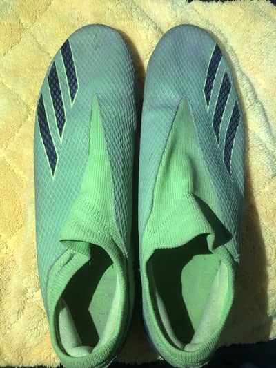 Football shoes (Adidas X Speedportal Laceless Boots - Solar Green)