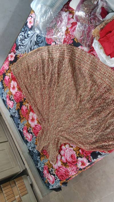 Almost new bridal dress  only 1 time used selling at best price