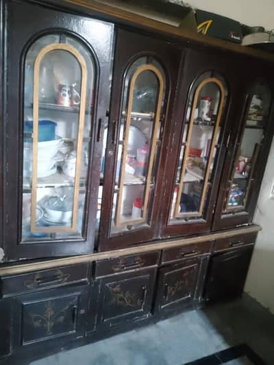 wooden wardrobe