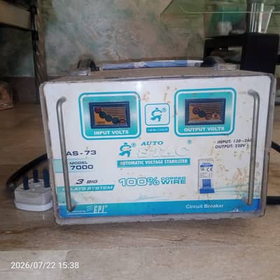 10/8 condition steplizer for use fridge ,tv and ac