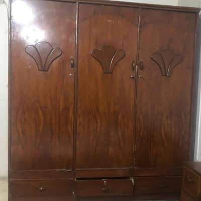 Heavy wooden Almari