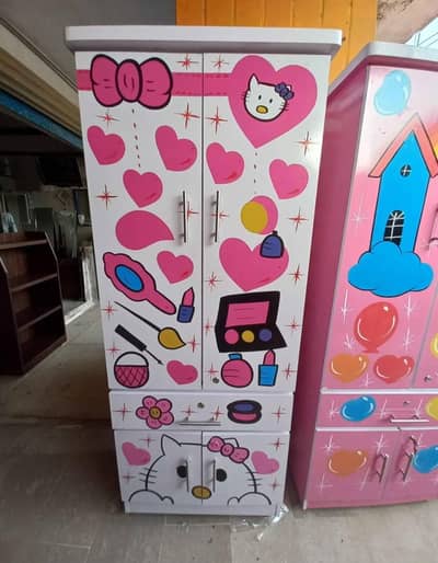 kids wardrobes in painting