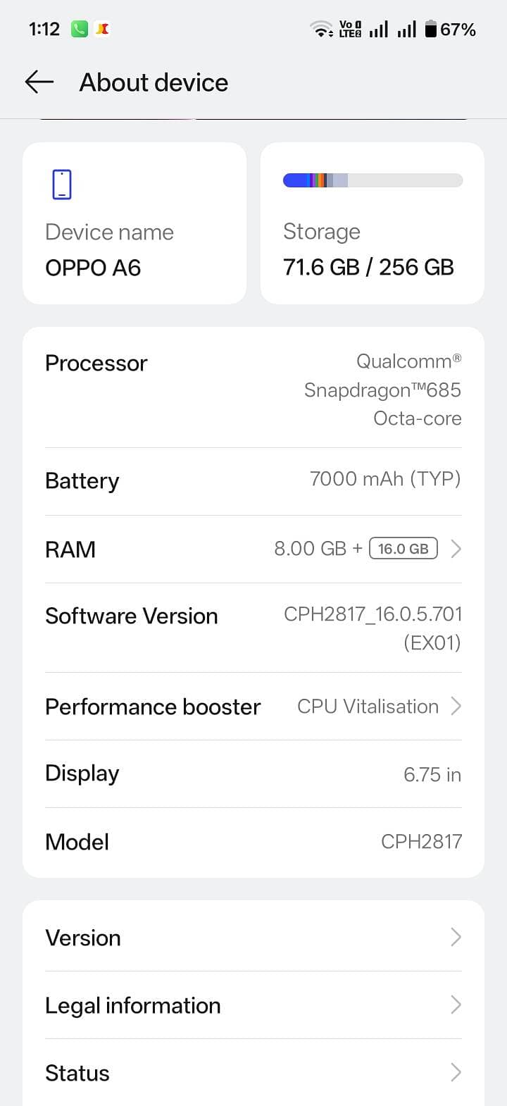 OPPO A6 5