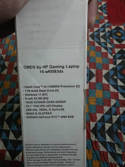 HP OMEN GAMING  i9 13900HX 32gp ram RTX 4060 1TB