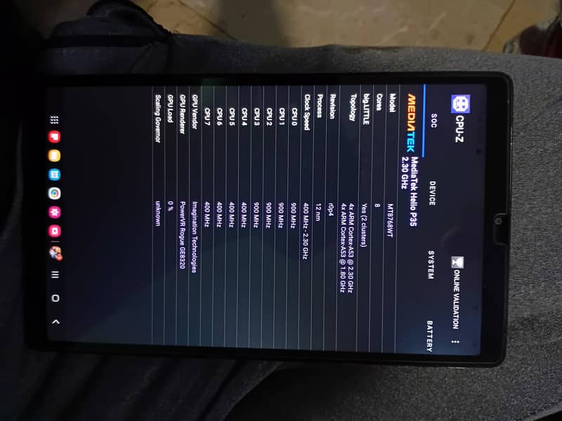Samsung tablet A7 lite 5