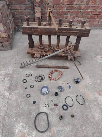 rubber press machine +50Dies/Molds+burner(complete business set up/