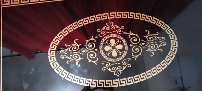 Luxury 7-Seater Glass Top Dining Table