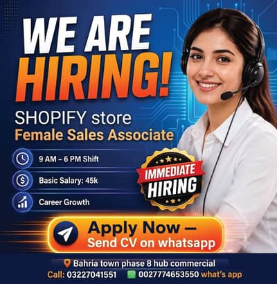 E-Commerce Sales Job | Bahria Phase 8