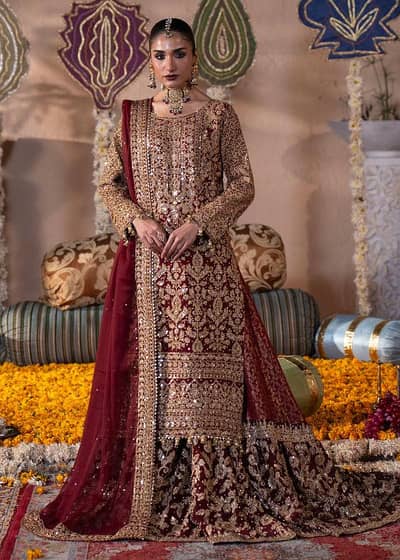 Haseens Bridal dress fully heavy embroided