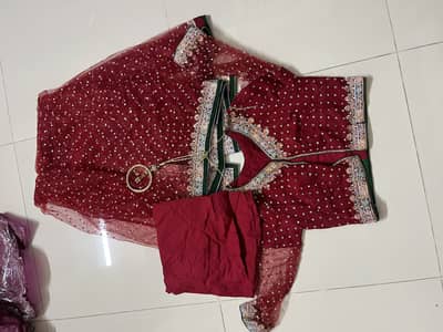 Resham bridal saree
