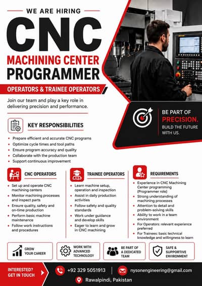 CNC PROGRAMMAER AND OPERATOR