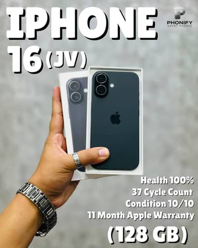 iPhone 16 Jv 128gb 37 Cycle Count