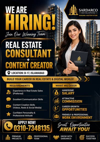 Real Estate Consultant + Content Creator in B17 islamabad