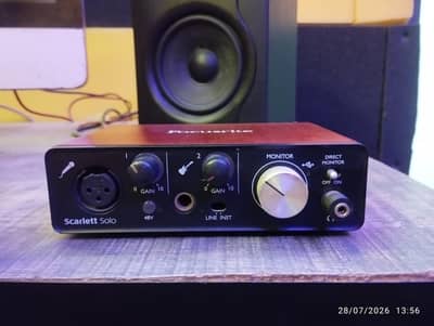 Focusrite scarlet solo 2nd Gen USB Audio Interface Sound Card/ Guitar
