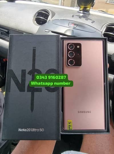Samsung Mobile Note 20 Ultra pta approved 12/256gb Good Condition