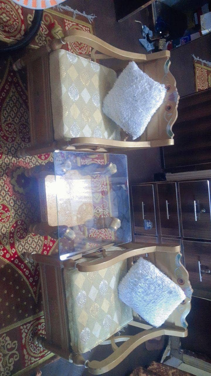2 single sofas with table 2