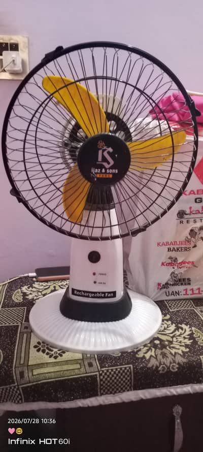 rechargeable fan