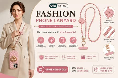 PFashion Mobile Phone Lanyard Strap – Stylish & Dura
