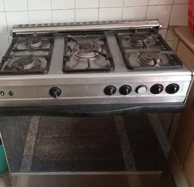 used cooking range 5 burners