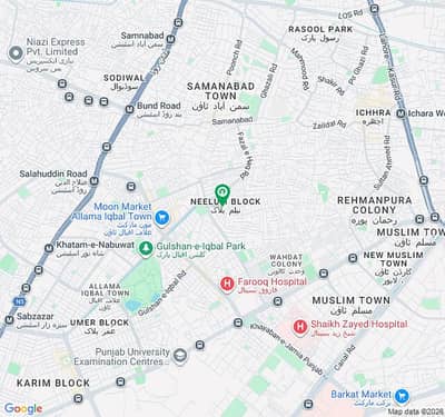 Allama Iqbal town neer neelam block