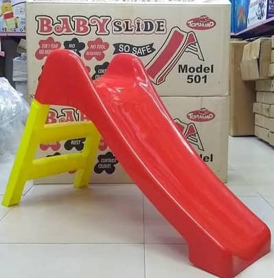 yellow and blue slide in good condition