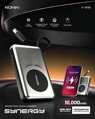 Ronin Wireless and Wired PowerBank 10000mah
