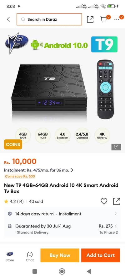 T9 TV box for sale
