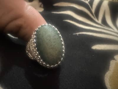 Original pure stones feroza with original pure chandi rings