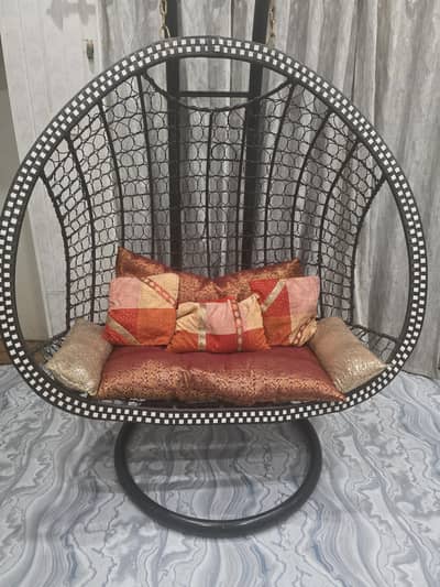 Double hanging swing chair