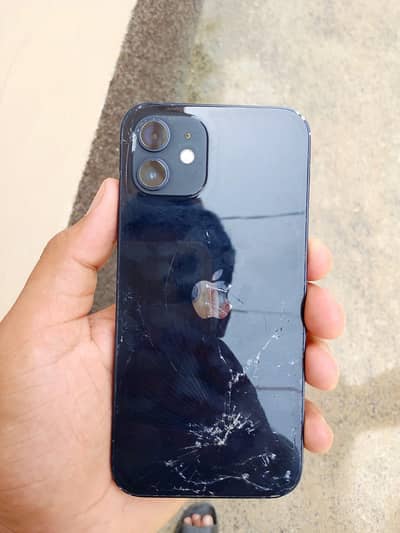 iPhone 12  simple 64 jb sim lock back crack exchange with android
