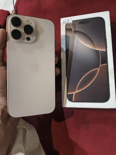 Apple iPhone 16 Pro Max | Desert Color | 100 battery | Waterpack