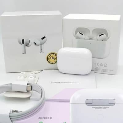 Air pods pro 2 white complete accessories with Anc