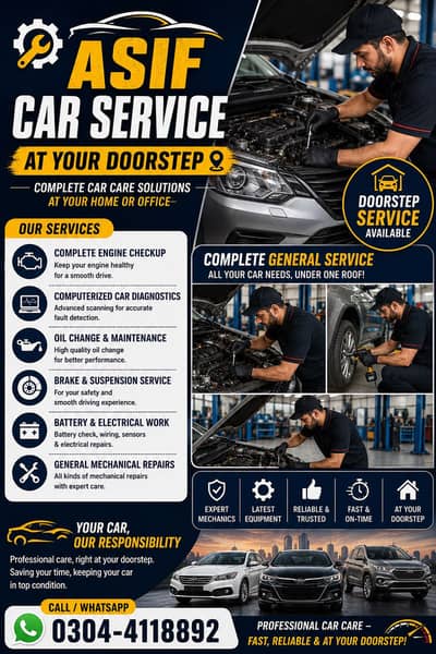 Car Mechanic at Your Doorstep | Complete Car Service