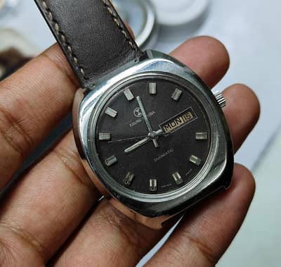 Vintage Favre-Leubra Duomatic Swiss Made 1 Watch