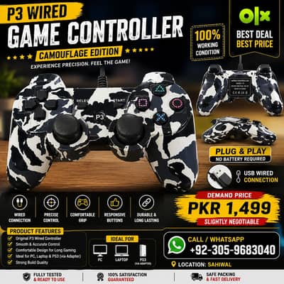  P3 Wired Game Controller