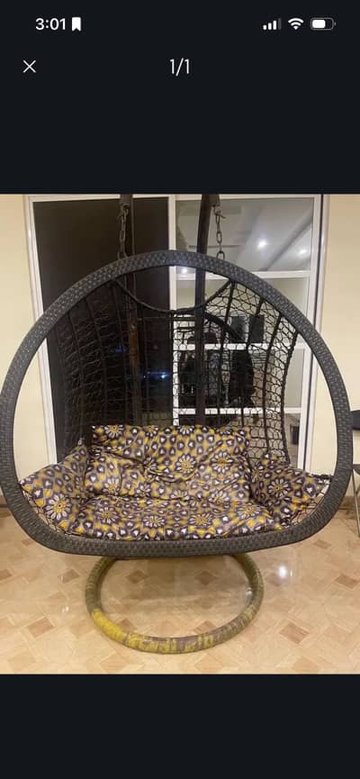 Brown coloured swing