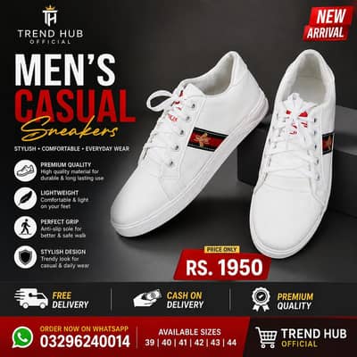 ** NEW ARRIVAL – Premium Men's Casual Sneakers **