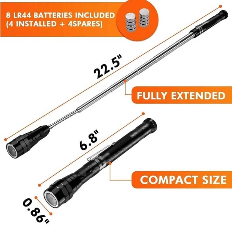 Universal Socket Tools Set Multitools 7-19mm + magnetic Flashlight 2